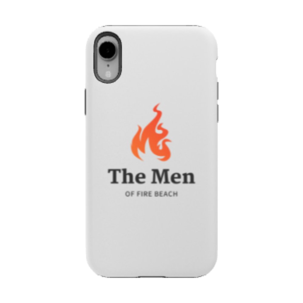 iPhone XR Tough Case in Gloss (Men of Fire Beach)