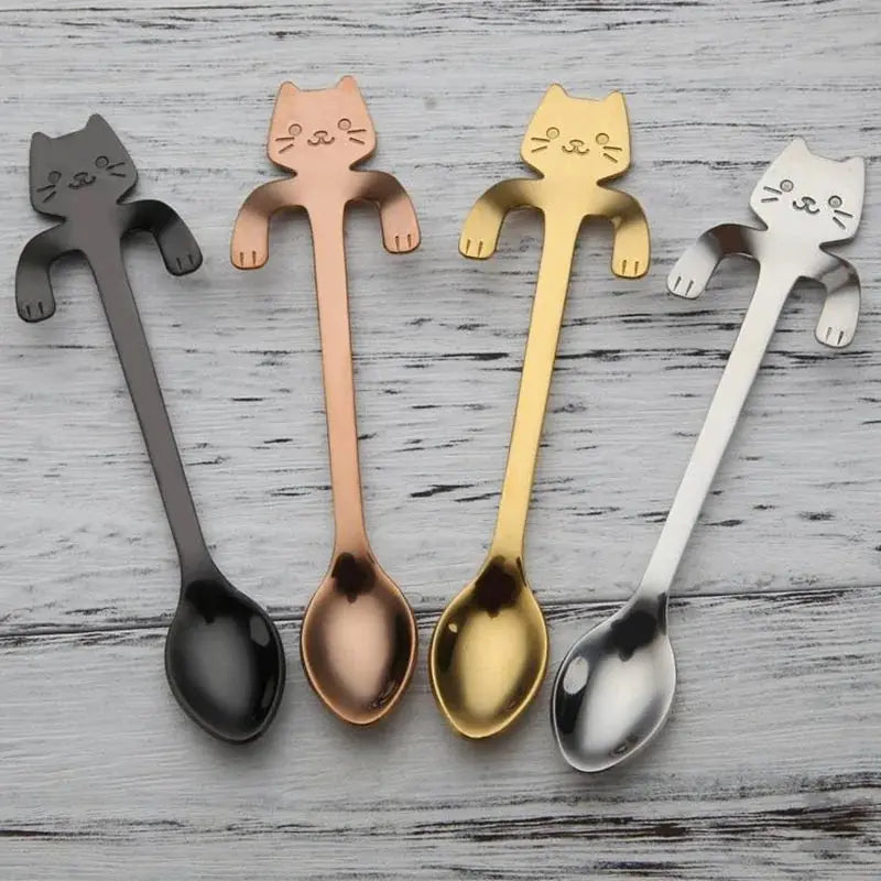 Stainless Steel Cat Teaspoons Lorana Hoopes